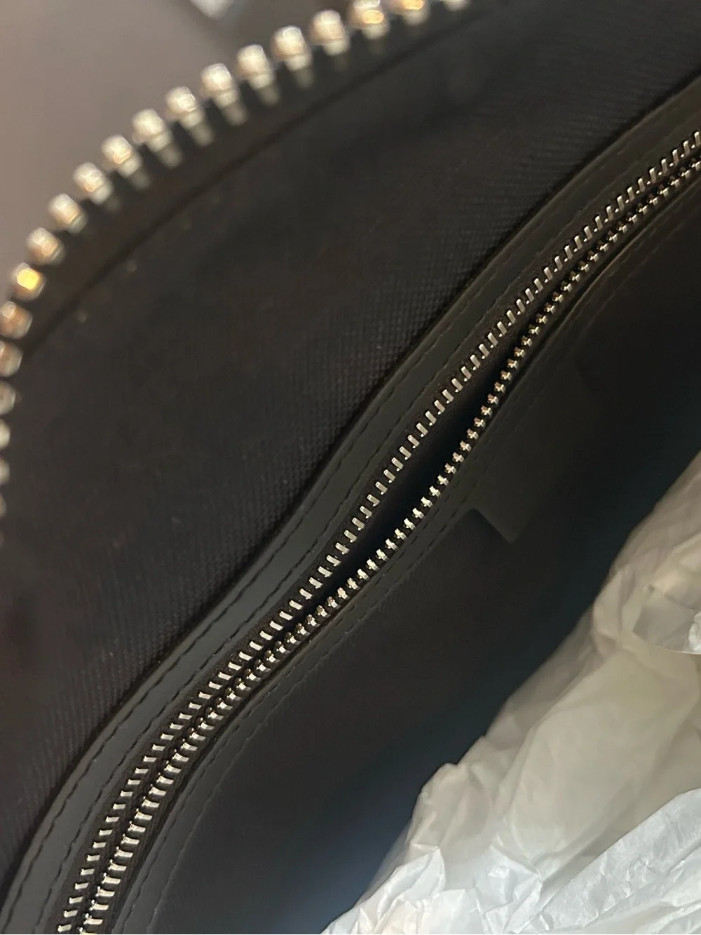 Large Gucci Black Tonal GG Duffel Bag with Black Trim. New with tags.